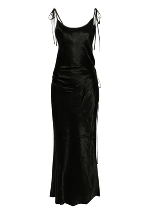 Acne Studios crinkled satin dress - Black