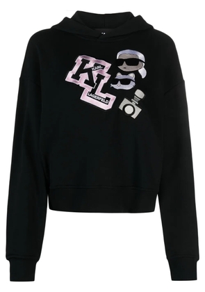 Karl Lagerfeld Ikon Varsity hoodie - Black