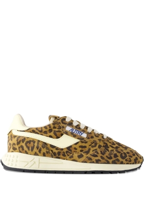 Autry Reelwind Low leopard sneakers - Brown