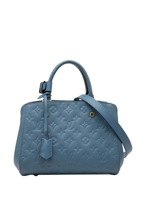 Louis Vuitton Pre-Owned 2018 Monogram Empreinte Montaigne BB satchel - Blue