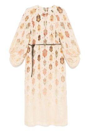 ZIMMERMANN Wylie midi dress - Neutrals