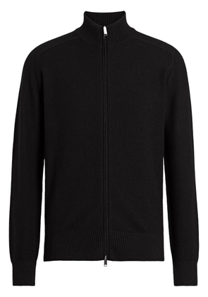Zegna Cashseta zip-up cardigan - Black