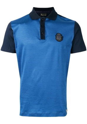 Billionaire logo patch polo shirt - Blue