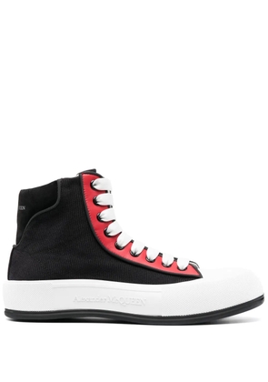 Alexander McQueen Tread Slick lace-up sneakers - Black