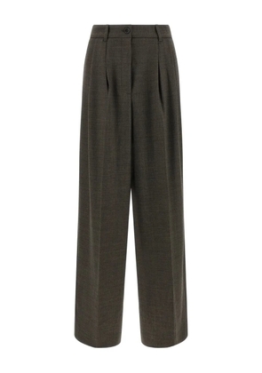 P.A.R.O.S.H. Powo pleat-detail trousers - Brown