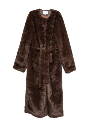 VIKTORIA CHAN belted coat - Brown