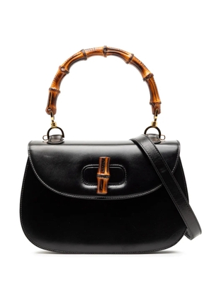 Gucci Pre-Owned 20th Century Calfskin Bamboo Night satchel - Black