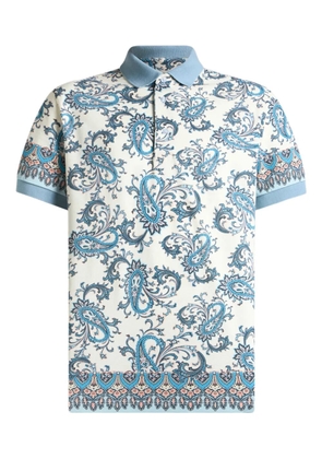 ETRO placed-print cotton polo shirt - Neutrals