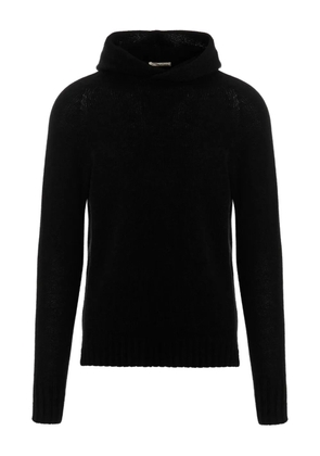 Ma'ry'ya hooded side-split sweater - Black