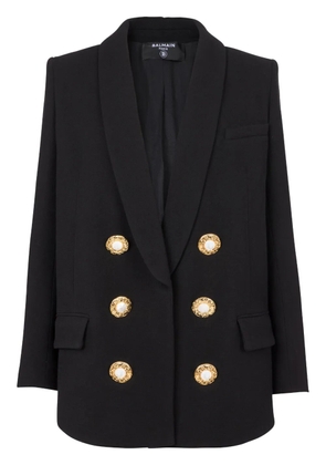 Balmain button-fastening double-breasted jacket - Black