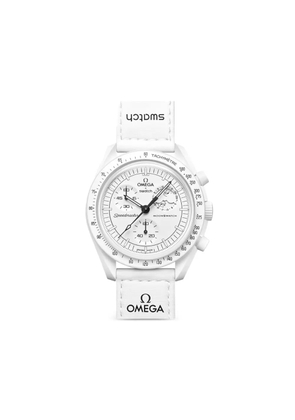 OMEGA xSwatch Moonswatch Mission to Moonphase 42mm watch - White