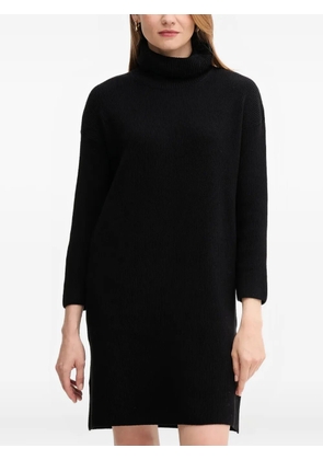 Barbour Stitch roll-neck ribbed mini dress - Black