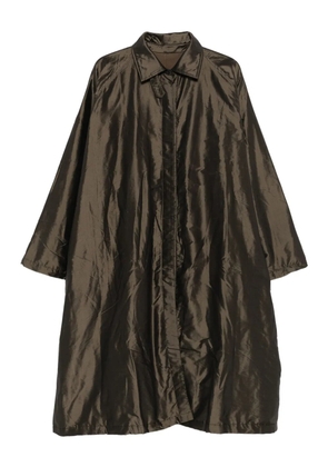 Christian Peau buttoned silk coat - Green