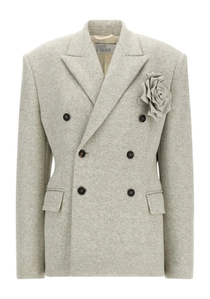 Giuseppe Di Morabito rose-embellishment double-breasted blazer - Grey