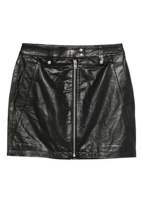 IRO zip-front leather skirt - Black