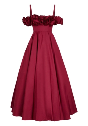 Giambattista Valli floral bustier gown - Red