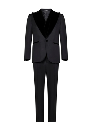 FRANZESE COLLECTION velvet-lapels suit - Black