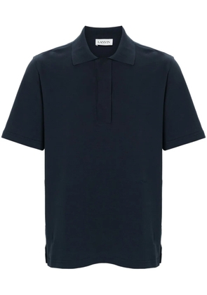Lanvin short-sleeve cotton polo shirt - Blue