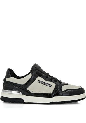 Plein Sport crocodile-effect panel sneakers - Black