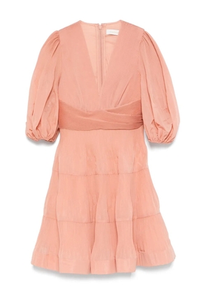 ZIMMERMANN pleated mini dress - Pink