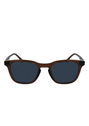 Lacoste logo-print sunglasses - Brown