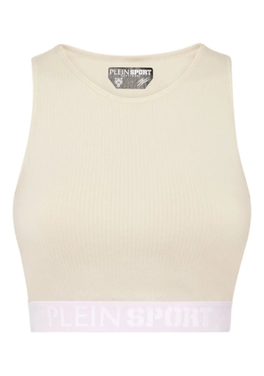 Plein Sport ribbed sports bra - Neutrals