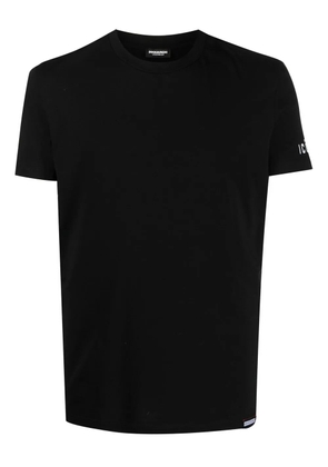 DSQUARED2 logo-patch detail T-shirt - Black