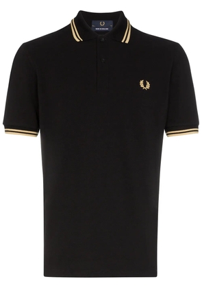 Fred Perry stripe-trimmed polo shirt - Black
