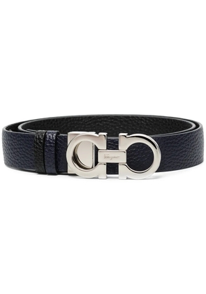 Ferragamo Gancini-buckle reversible belt - Blue