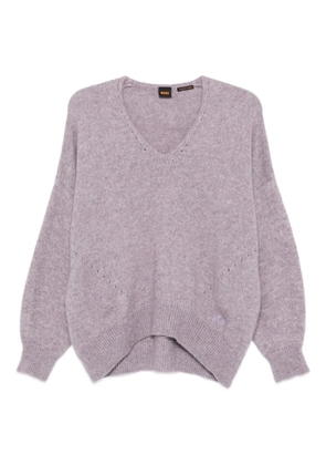 BOSS v-neck sweater - Purple