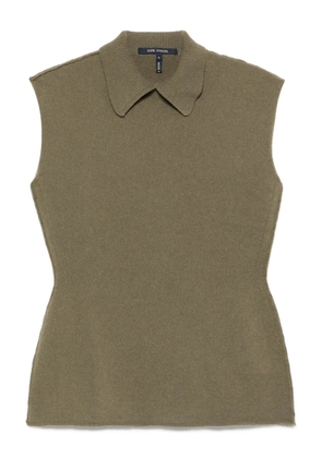 Sofie D'hoore May polo-collar wool vest - Green