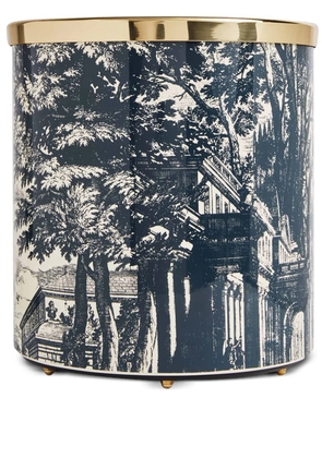 Fornasetti Giardino Settecentesco paper basket (28cm x 26cm) - Blue