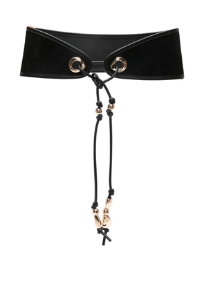 ZIMMERMANN eyelet beaded belt - Black