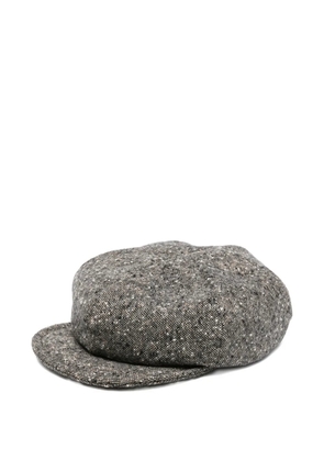 Yohji Yamamoto tweed hat - Black