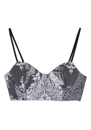 Quetsche lace corset - Black