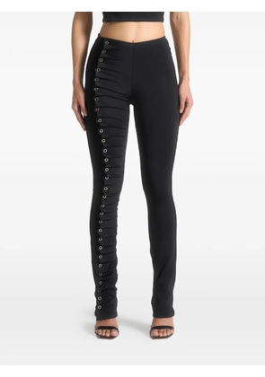 Manière De Voir eyelet-detail leggings - Black
