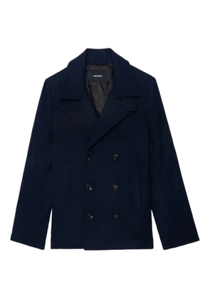 Zadig&Voltaire double-breasted peacoat - Blue