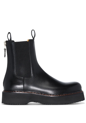 R13 contrast-stitch Chelsea boots - Black