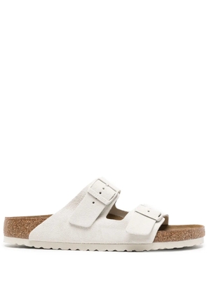 Birkenstock Arizona suede sandals - White
