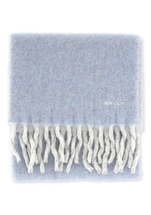 Bally fringed scarf - Blue