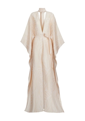 Taller Marmo Completely OOO tie-neck maxi dress - Neutrals