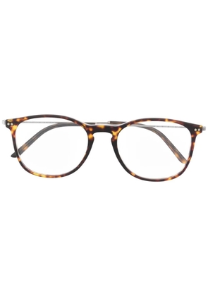 Giorgio Armani square frame glasses - Brown