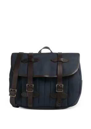 Filson medium buckled twill shoulder bag - Blue
