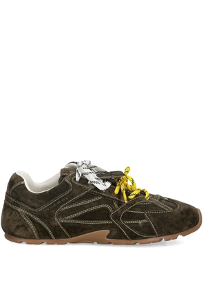 Nokwol Atlas contrast-stitch sneakers - Brown