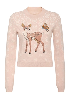 Philipp Plein Fairy motif sweater - Neutrals