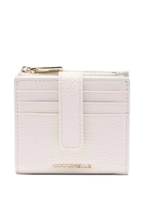 Coccinelle metallic logo wallet - White