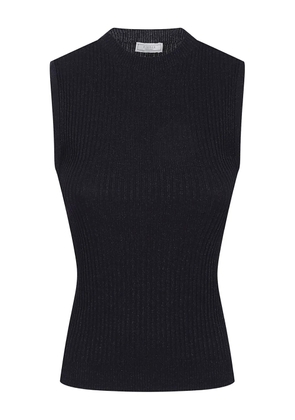 Peserico round-neck top - Black