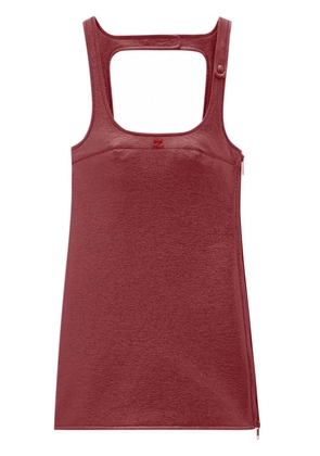 Courrèges Re-Edition vinyl mini dress - Red