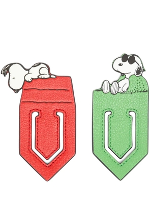 Anya Hindmarch x Peanuts set of 2 Snoopy bookmarks - Red