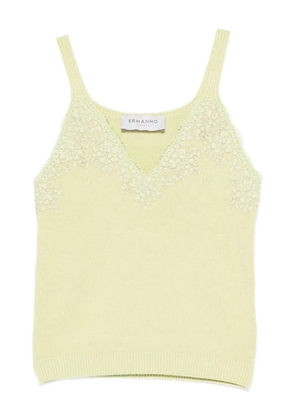 ERMANNO FIRENZE v-neck tank top - Yellow